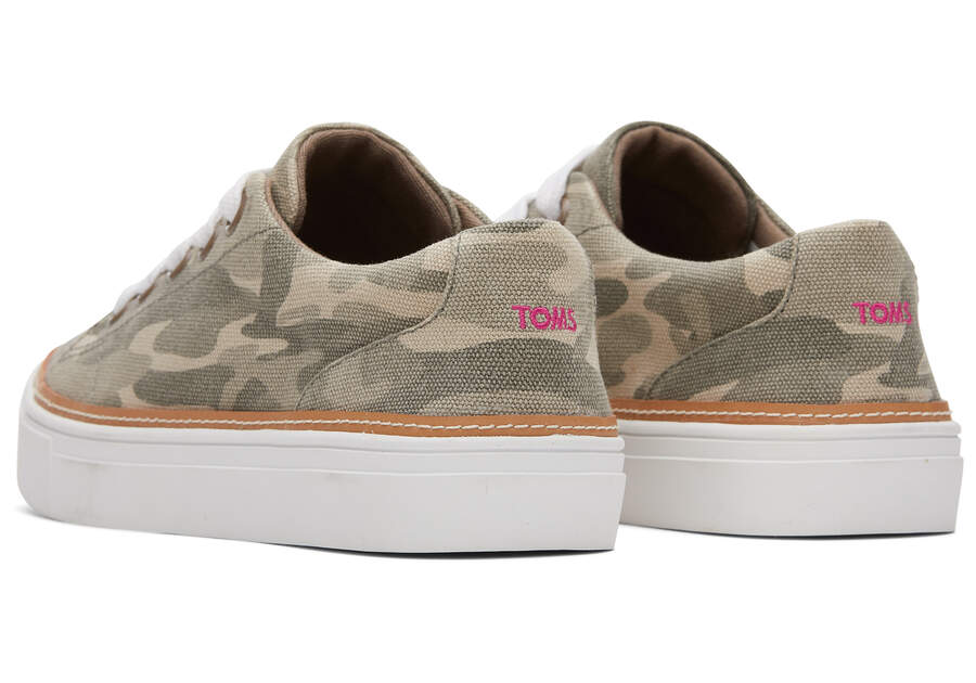 Toms Alex Sneaker Női Tornacipő Zöld Camo Magyarország | HU218-008