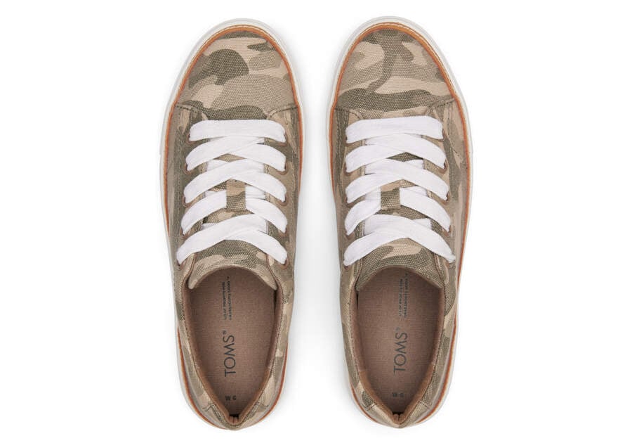 Toms Alex Sneaker Női Tornacipő Zöld Camo Magyarország | HU218-008