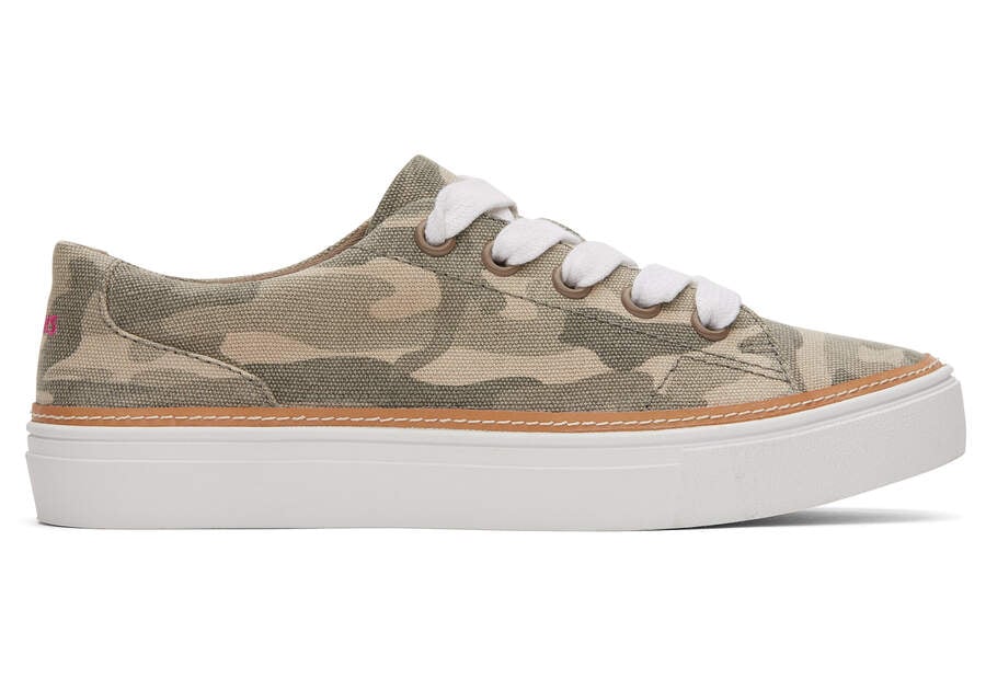 Toms Alex Sneaker Női Tornacipő Zöld Camo Magyarország | HU218-008