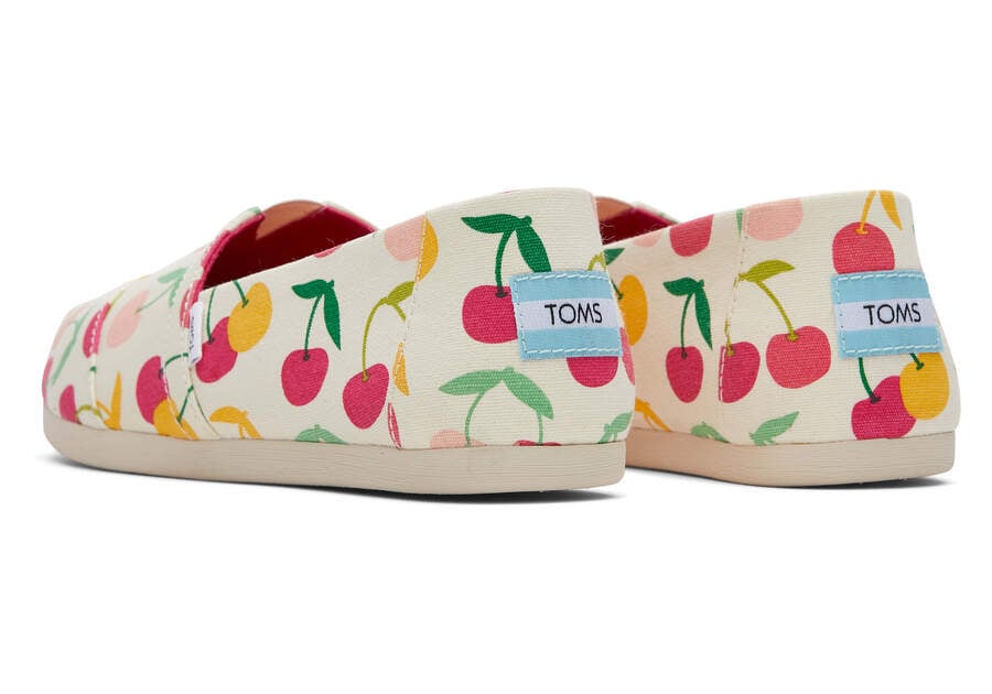 Toms Alpargata Cherries Női Alpargatas Krém Magyarország | HU370-624