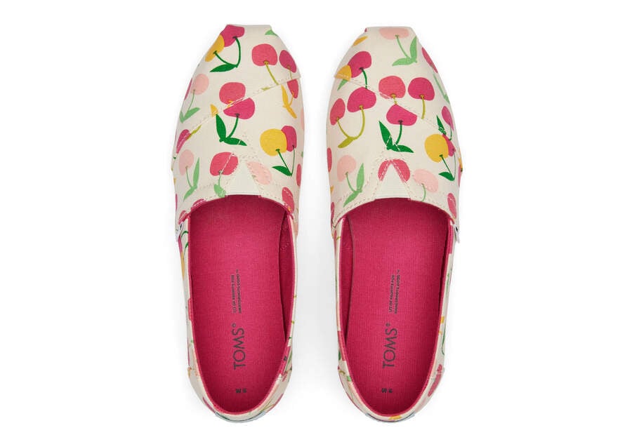 Toms Alpargata Cherries Női Alpargatas Krém Magyarország | HU370-624