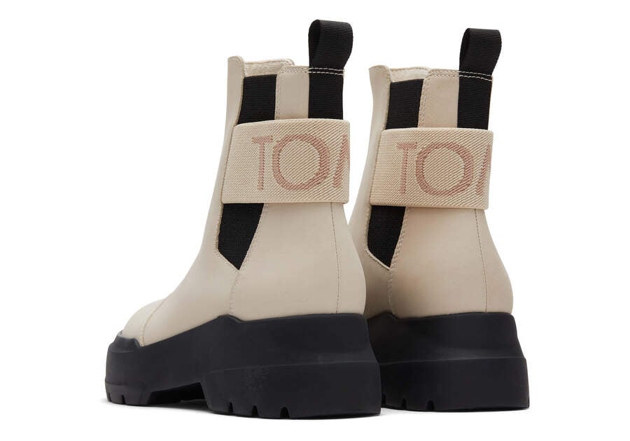 Toms Alpargata Combat Boot Női Csizma Bézs Magyarország | HU669-570