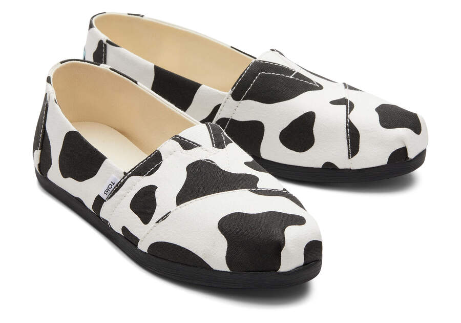 Toms Alpargata Cow Női Alpargatas Fekete Magyarország | HU813-016