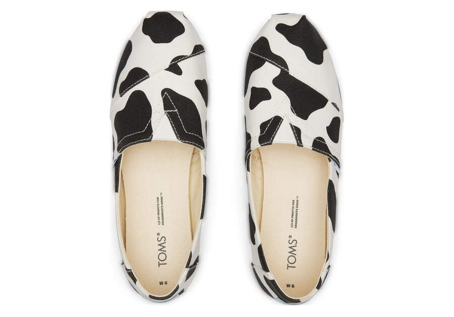 Toms Alpargata Cow Női Alpargatas Fekete Magyarország | HU813-016