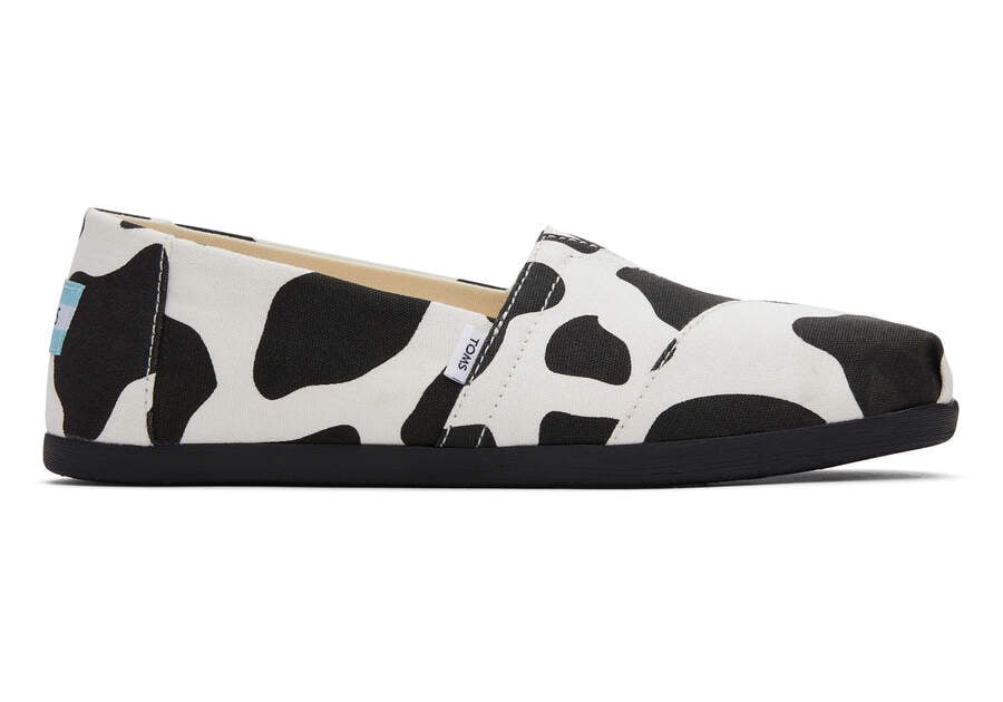 Toms Alpargata Cow Női Alpargatas Fekete Magyarország | HU813-016