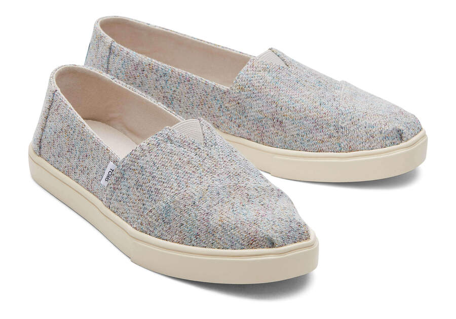 Toms Alpargata Cupsole Slip On Női Slip On Világos Szürke Metal Magyarország | HU175-249