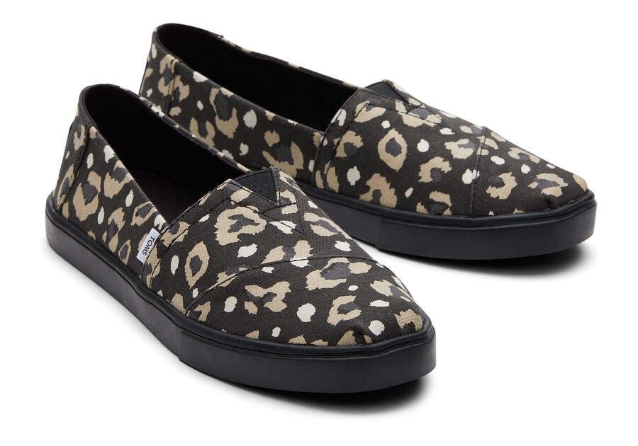 Toms Alpargata Cupsole Slip On Női Tornacipő Leopárd Fekete Magyarország | HU667-868