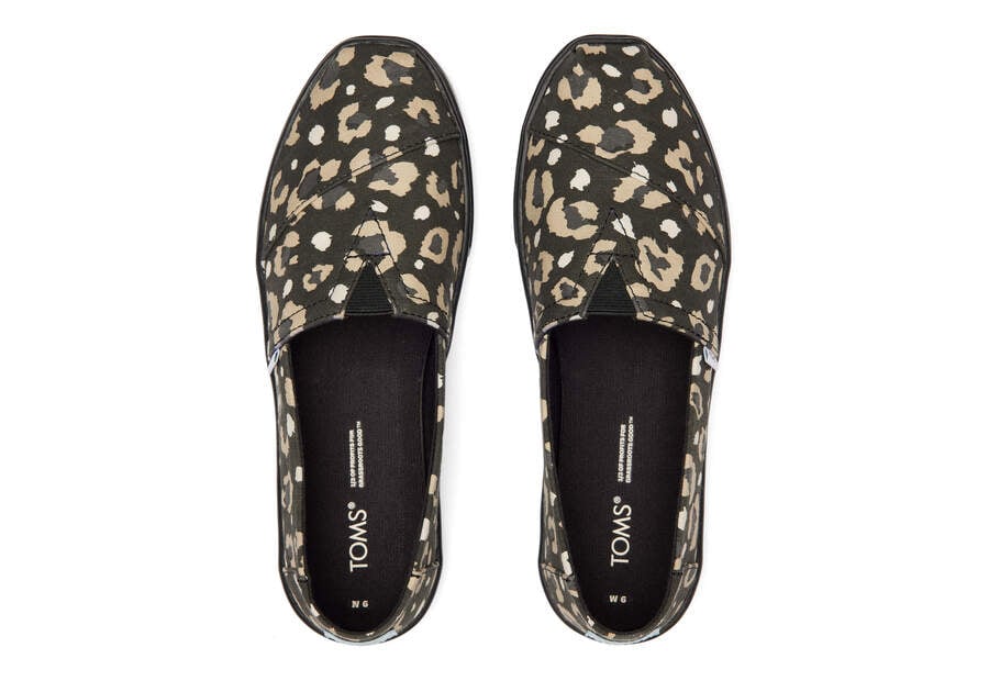 Toms Alpargata Cupsole Slip On Női Tornacipő Leopárd Fekete Magyarország | HU667-868