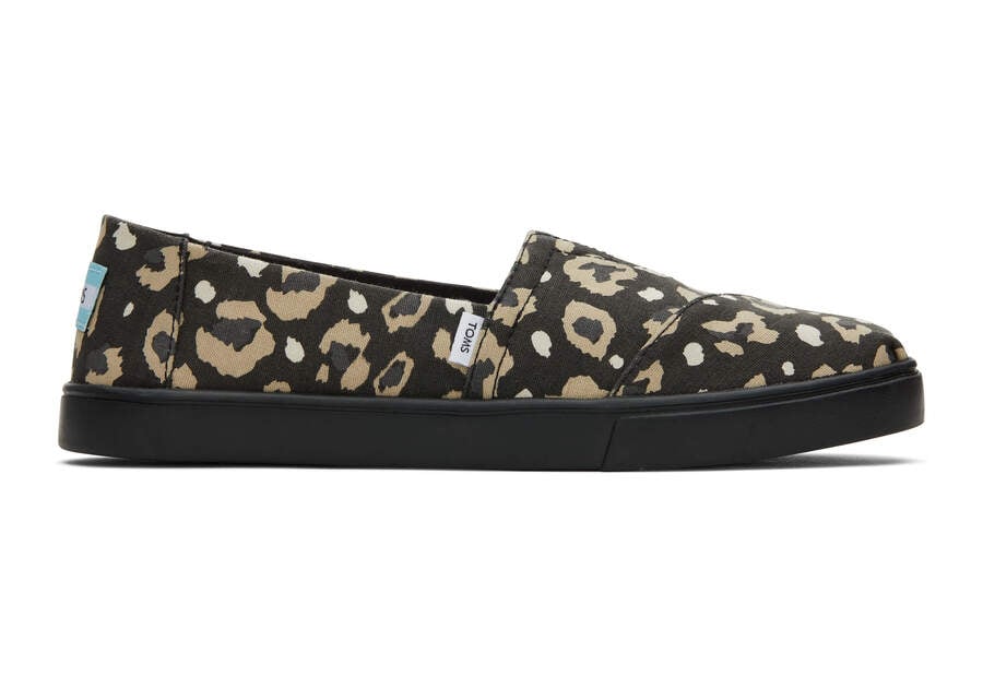 Toms Alpargata Cupsole Slip On Női Tornacipő Leopárd Fekete Magyarország | HU667-868