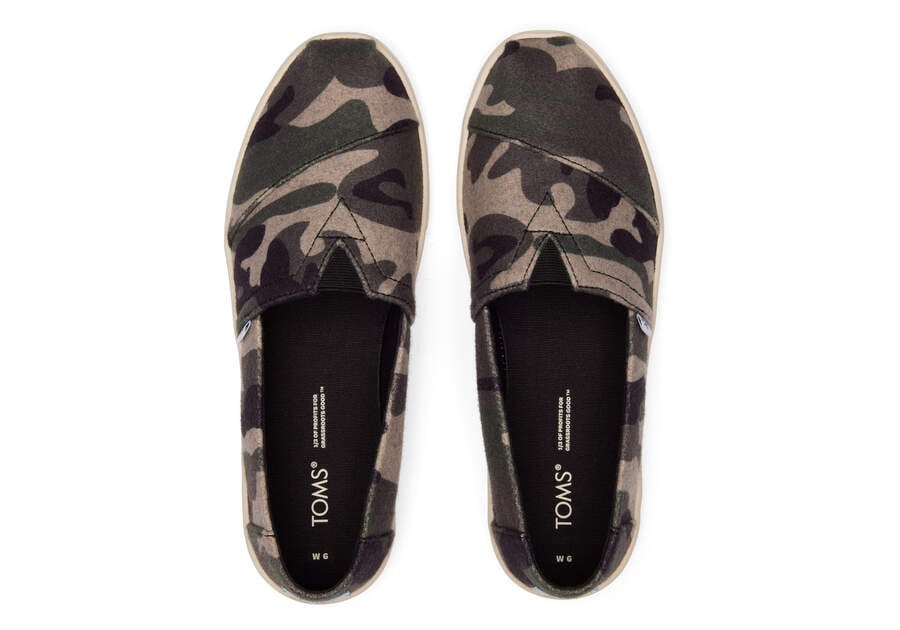 Toms Alpargata Cupsole Slip On Női Tornacipő Camo Magyarország | HU829-989