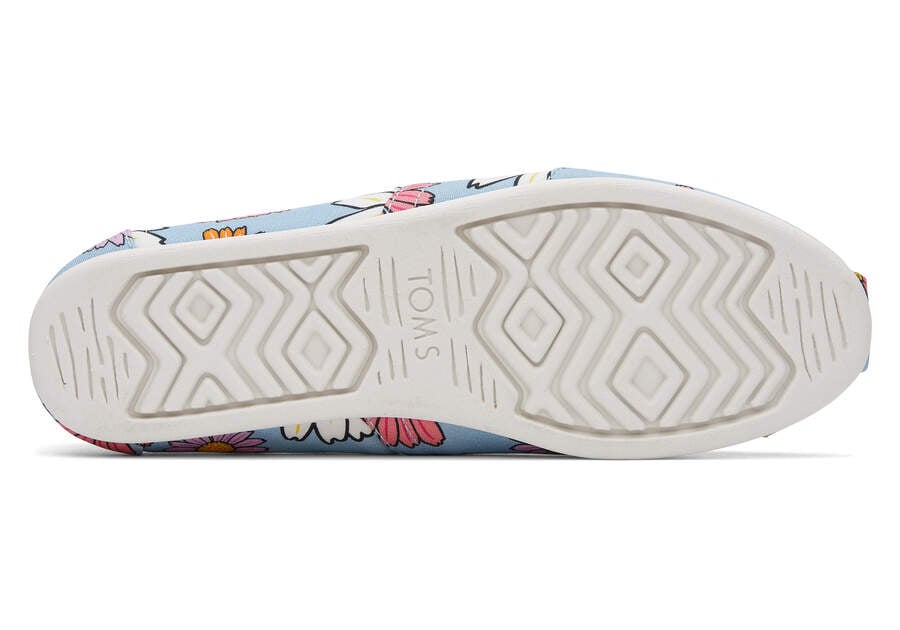 Toms Alpargata Daisies Női Alpargatas Kék Magyarország | HU599-059