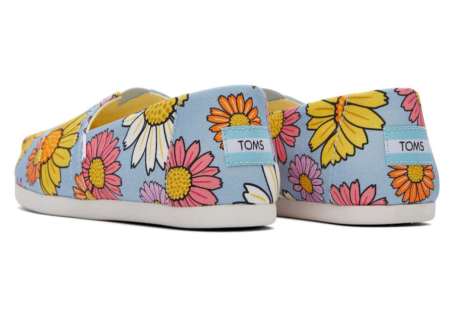 Toms Alpargata Daisies Női Alpargatas Kék Magyarország | HU599-059