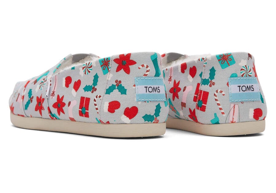 Toms Alpargata Deck the Halls Női Alpargatas Szürke Magyarország | HU613-978