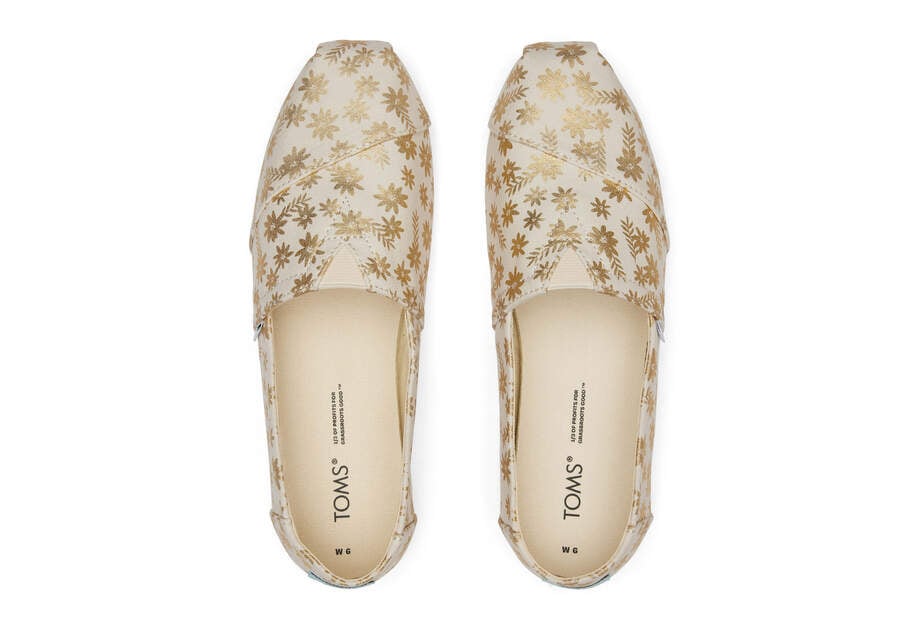 Toms Alpargata Floral Blooms Női Alpargatas Bézs Magyarország | HU400-351