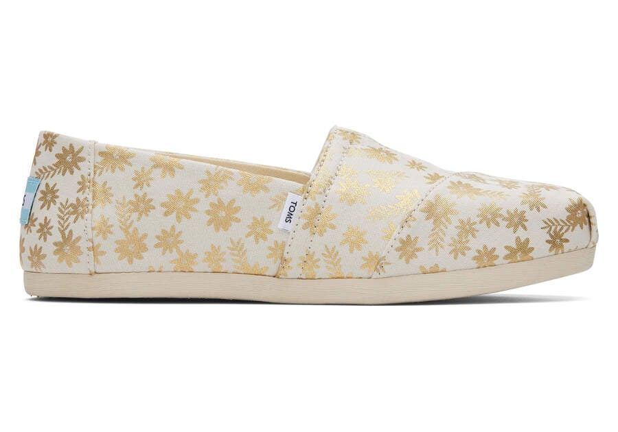 Toms Alpargata Floral Blooms Női Alpargatas Bézs Magyarország | HU400-351