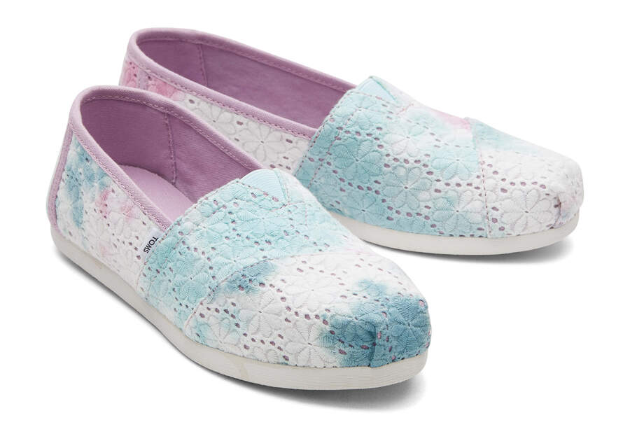 Toms Alpargata Floral Eyelets Női Alpargatas Lila Magyarország | HU231-760