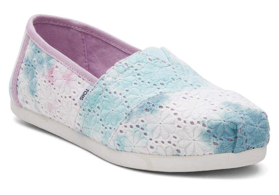 Toms Alpargata Floral Eyelets Női Alpargatas Lila Magyarország | HU231-760