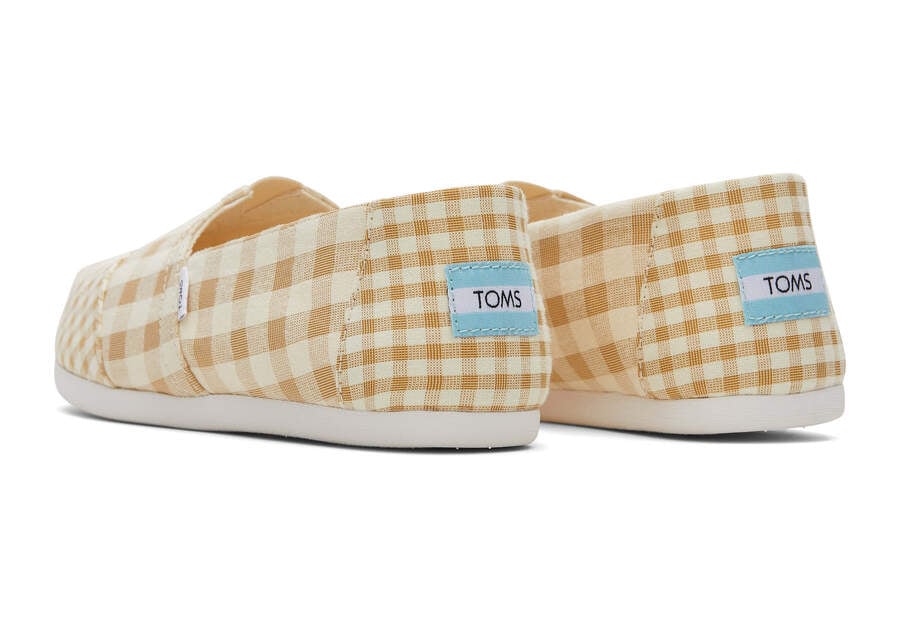 Toms Alpargata Gingham Női Alpargatas Barna Magyarország | HU540-728