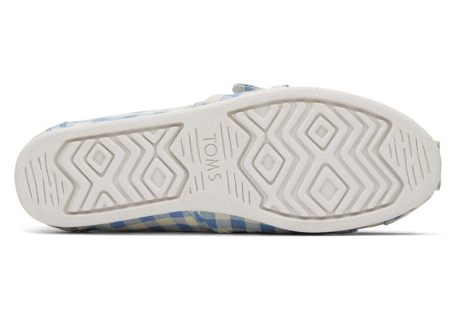 Toms Alpargata Gingham Női Alpargatas Kék Magyarország | HU322-252