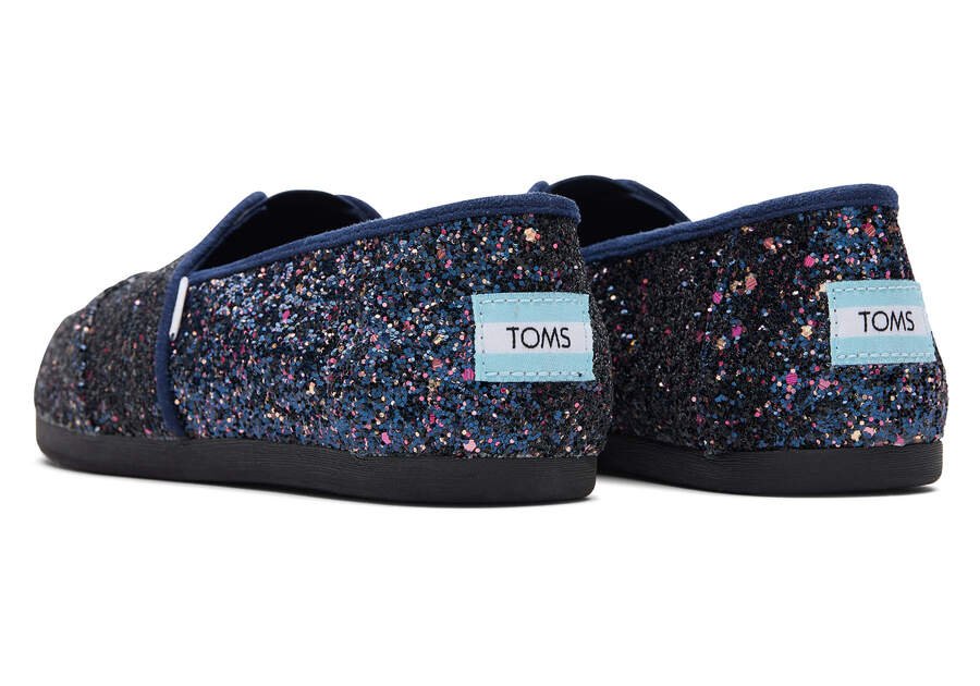 Toms Alpargata Glitter Női Alpargatas Kék Magyarország | HU860-078