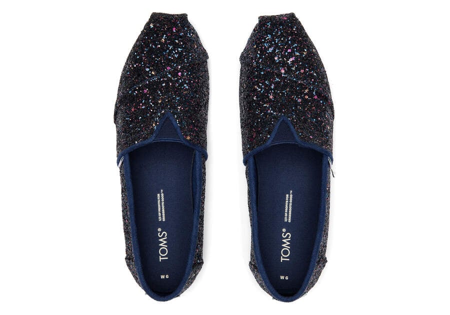 Toms Alpargata Glitter Női Alpargatas Kék Magyarország | HU860-078