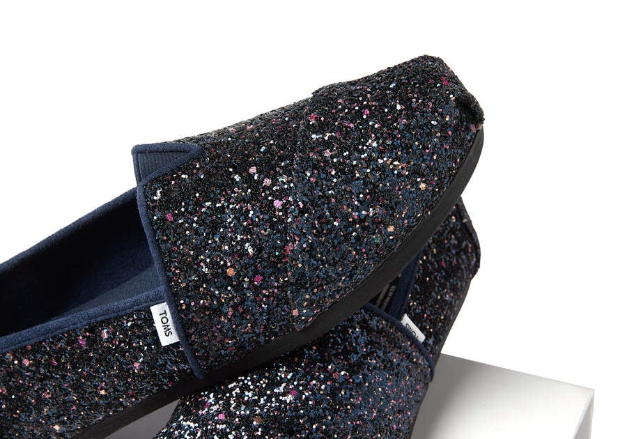 Toms Alpargata Glitter Női Alpargatas Kék Magyarország | HU860-078