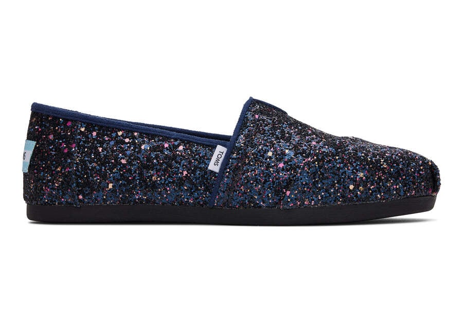 Toms Alpargata Glitter Női Alpargatas Kék Magyarország | HU860-078