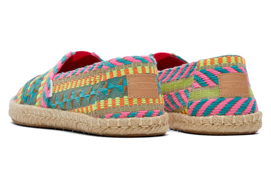 Toms Alpargata Global Jaquard Rope Espadrille Női Espadrilles Rózsaszín Magyarország | HU405-697