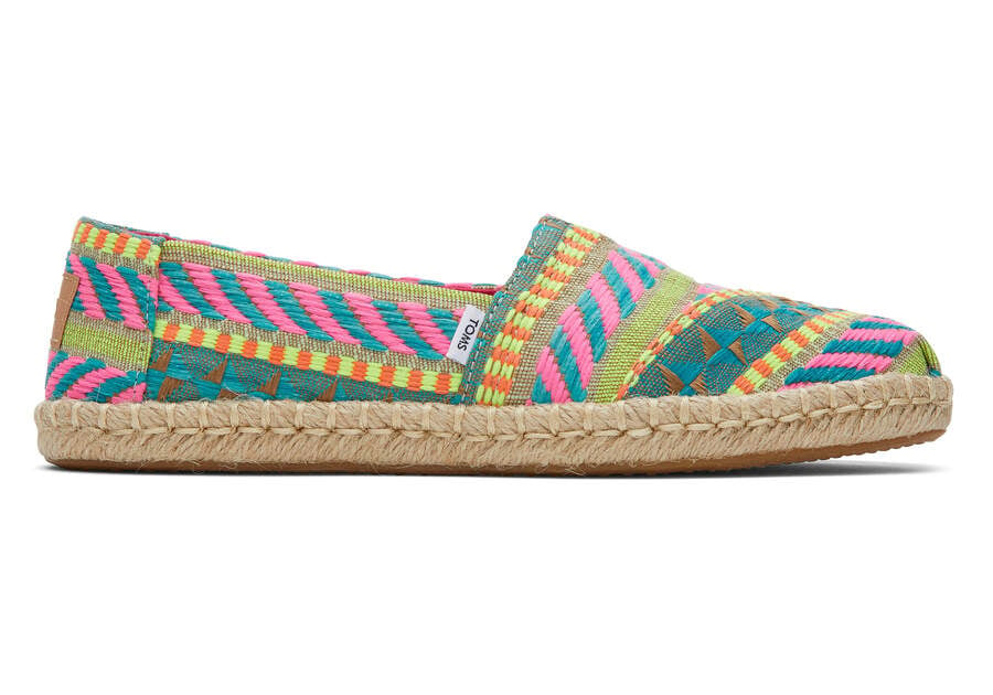 Toms Alpargata Global Jaquard Rope Espadrille Női Espadrilles Rózsaszín Magyarország | HU405-697