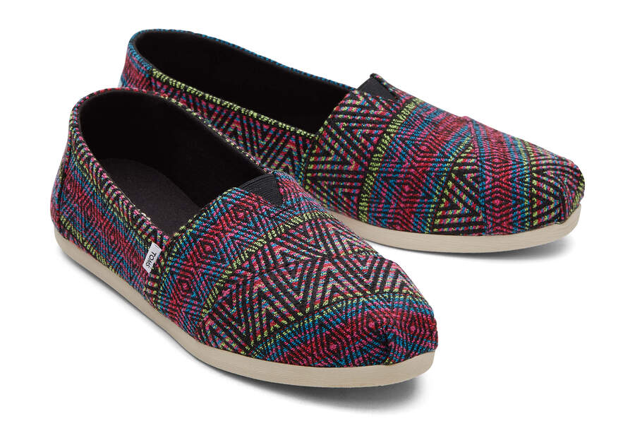 Toms Alpargata Global Woven Női Alpargatas Fekete Magyarország | HU016-605