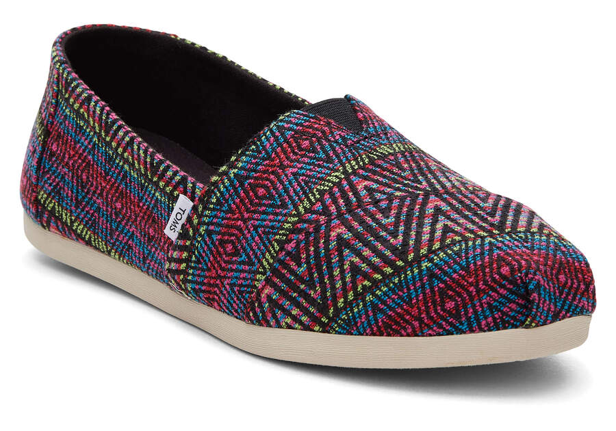 Toms Alpargata Global Woven Női Alpargatas Fekete Magyarország | HU016-605