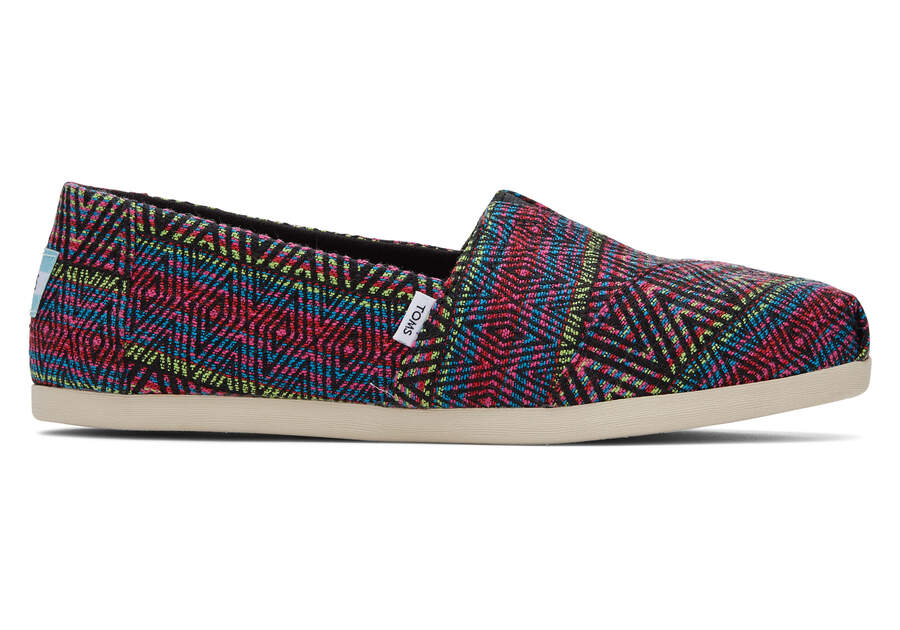 Toms Alpargata Global Woven Női Alpargatas Fekete Magyarország | HU016-605