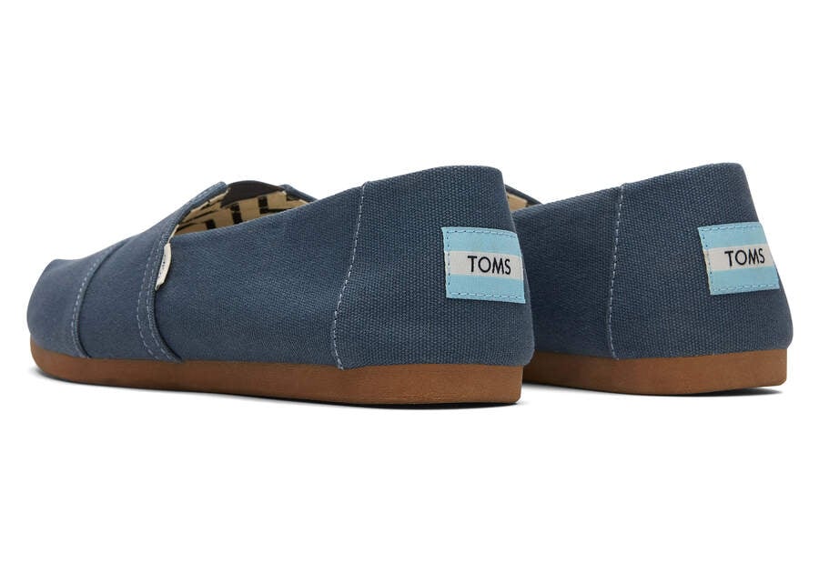 Toms Alpargata Heritage Vászon Férfi Alpargatas Sötétkék Magyarország | HU632-320