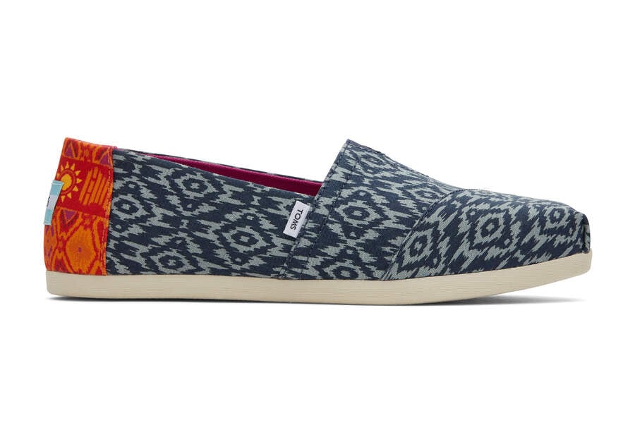 Toms Alpargata Ikat Diamonds Női Alpargatas Kék Magyarország | HU572-734