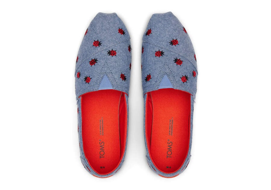 Toms Alpargata Ladybugs Női Alpargatas Kék Magyarország | HU354-408