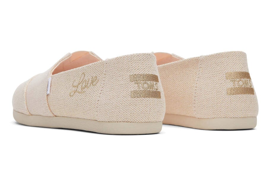 Toms Alpargata Metallic Linen Női Alpargatas Rózsaszín Metal Magyarország | HU650-657