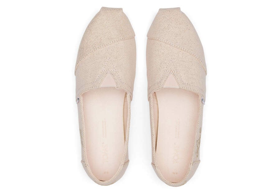 Toms Alpargata Metallic Linen Női Alpargatas Rózsaszín Metal Magyarország | HU650-657