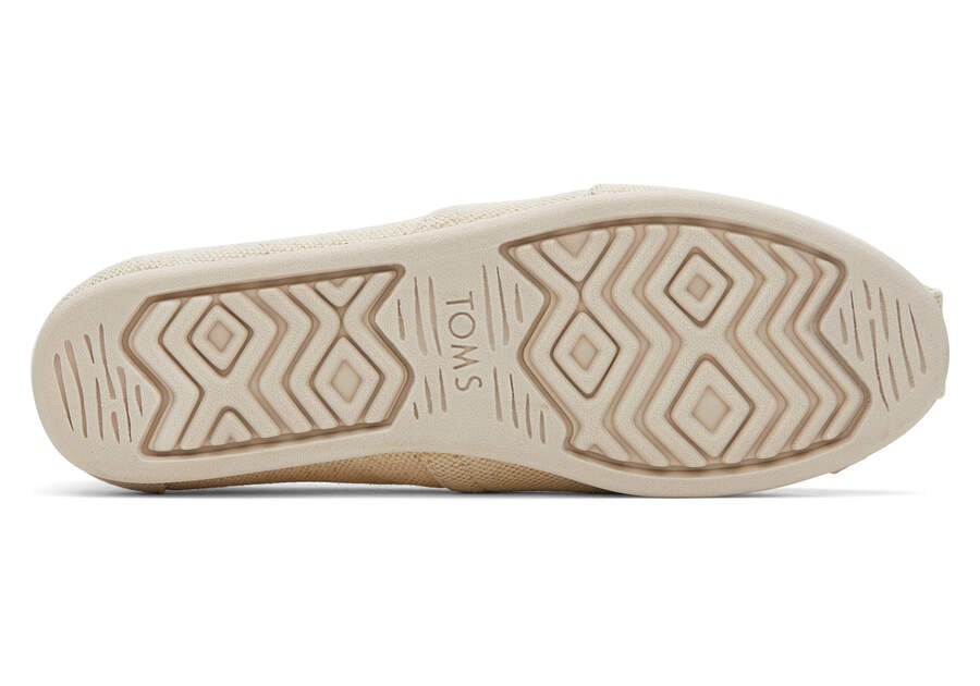 Toms Alpargata Metallic Linen Női Alpargatas Krém Metal Magyarország | HU778-633