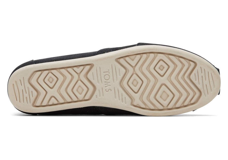 Toms Alpargata Metallic Linen Női Alpargatas Fekete Metal Magyarország | HU864-559