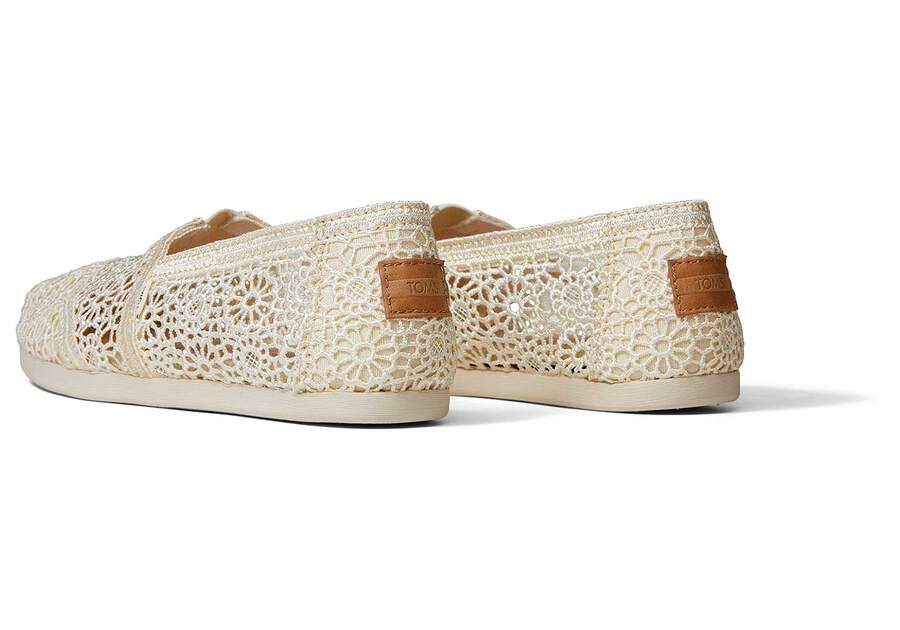 Toms Alpargata Moroccan Crochet Női Alpargatas Bézs Magyarország | HU965-623