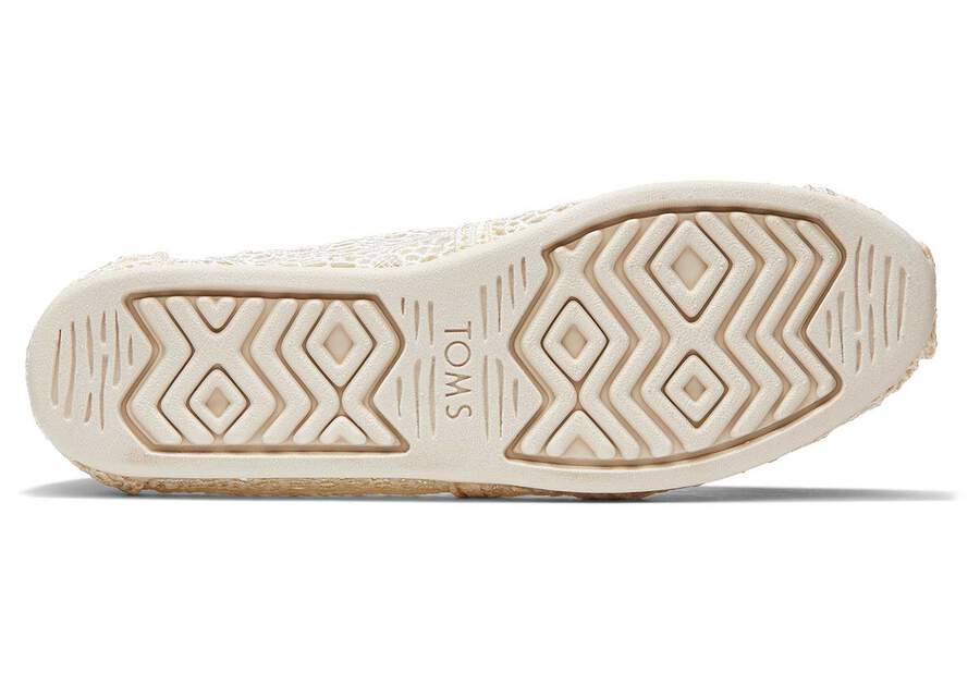 Toms Alpargata Moroccan Crochet Női Alpargatas Bézs Magyarország | HU965-623