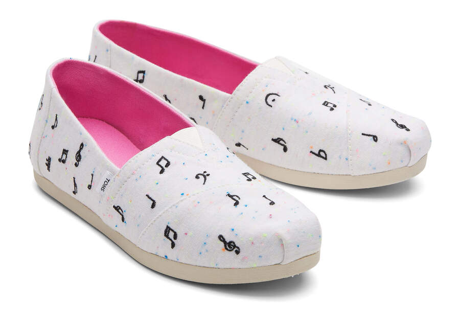 Toms Alpargata Music Notes Női Alpargatas Bézs Magyarország | HU750-972