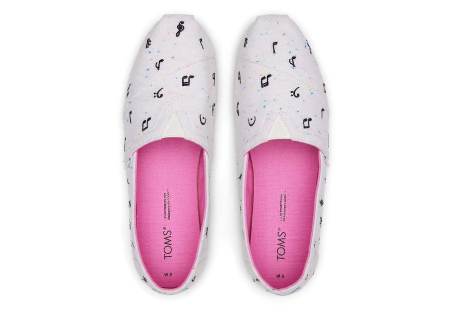 Toms Alpargata Music Notes Női Alpargatas Bézs Magyarország | HU750-972