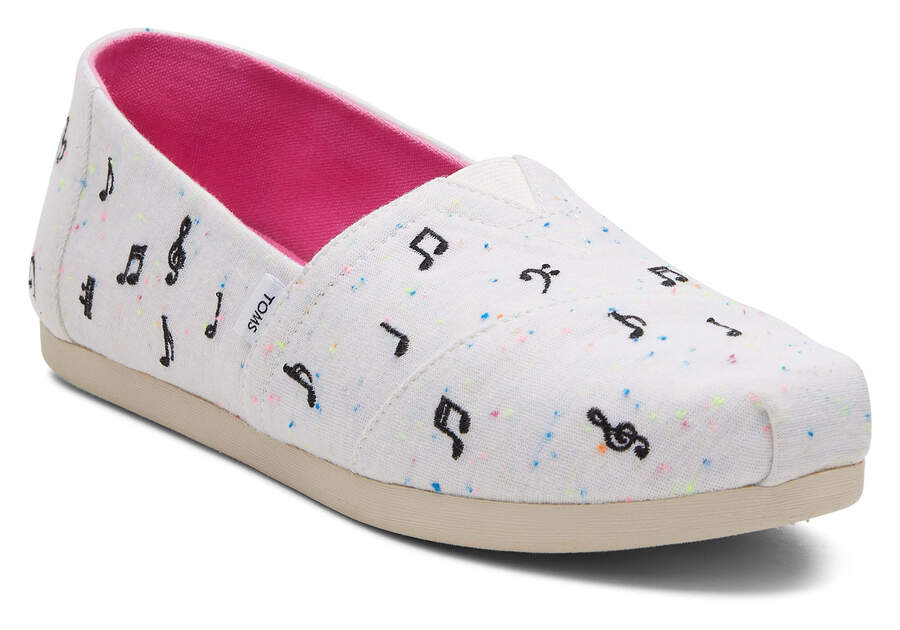 Toms Alpargata Music Notes Női Alpargatas Bézs Magyarország | HU750-972