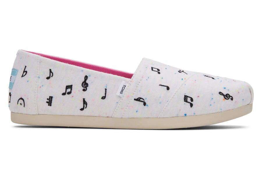 Toms Alpargata Music Notes Női Alpargatas Bézs Magyarország | HU750-972