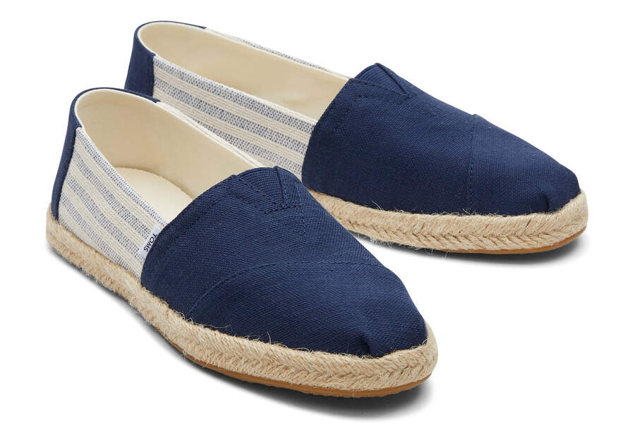 Toms Alpargata Recycled Pamut Rope Espadrille Női Espadrilles Sötétkék Magyarország | HU118-130