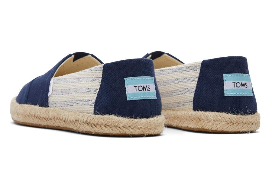 Toms Alpargata Recycled Pamut Rope Espadrille Női Espadrilles Sötétkék Magyarország | HU118-130