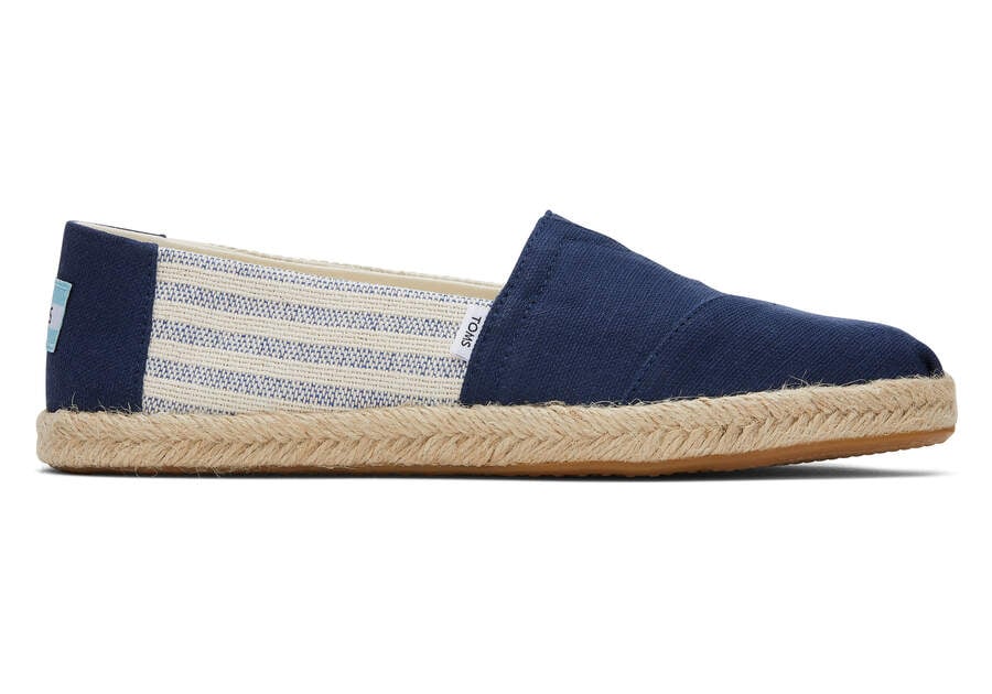 Toms Alpargata Recycled Pamut Rope Espadrille Női Espadrilles Sötétkék Magyarország | HU118-130