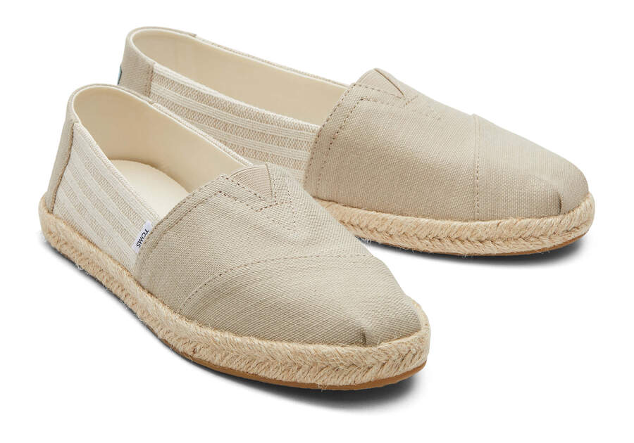 Toms Alpargata Recycled Pamut Rope Espadrille Női Espadrilles Barna Magyarország | HU639-355