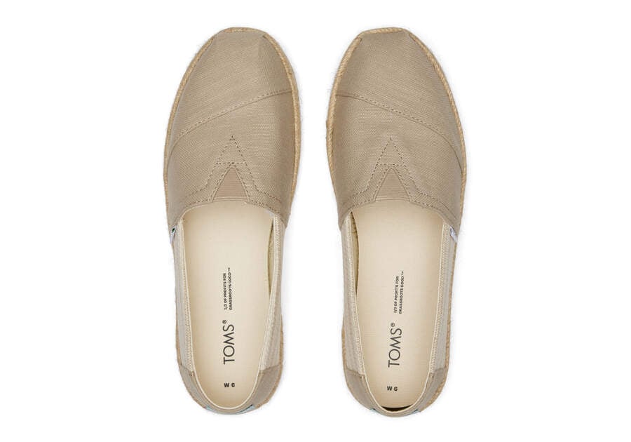 Toms Alpargata Recycled Pamut Rope Espadrille Női Espadrilles Barna Magyarország | HU639-355